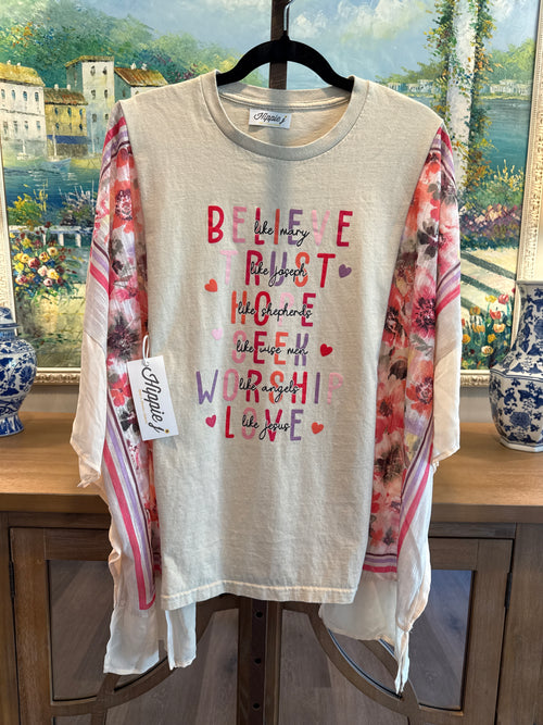 Holy Roller Tee Believe Like Mary