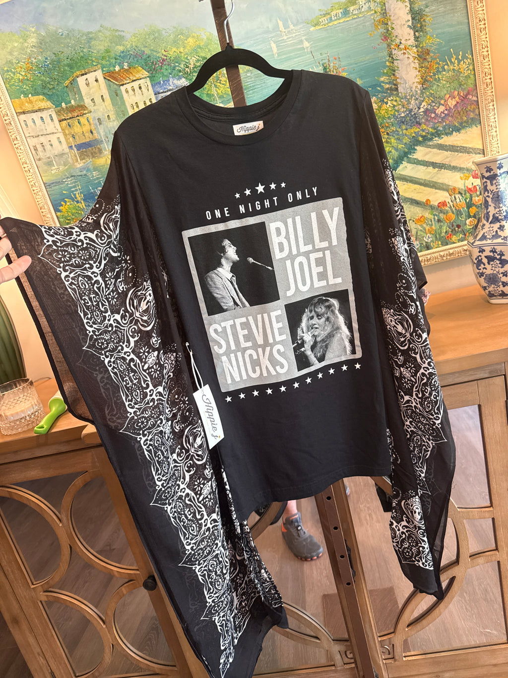 Roper Band Tee Stevie Nicks & Billy Joel