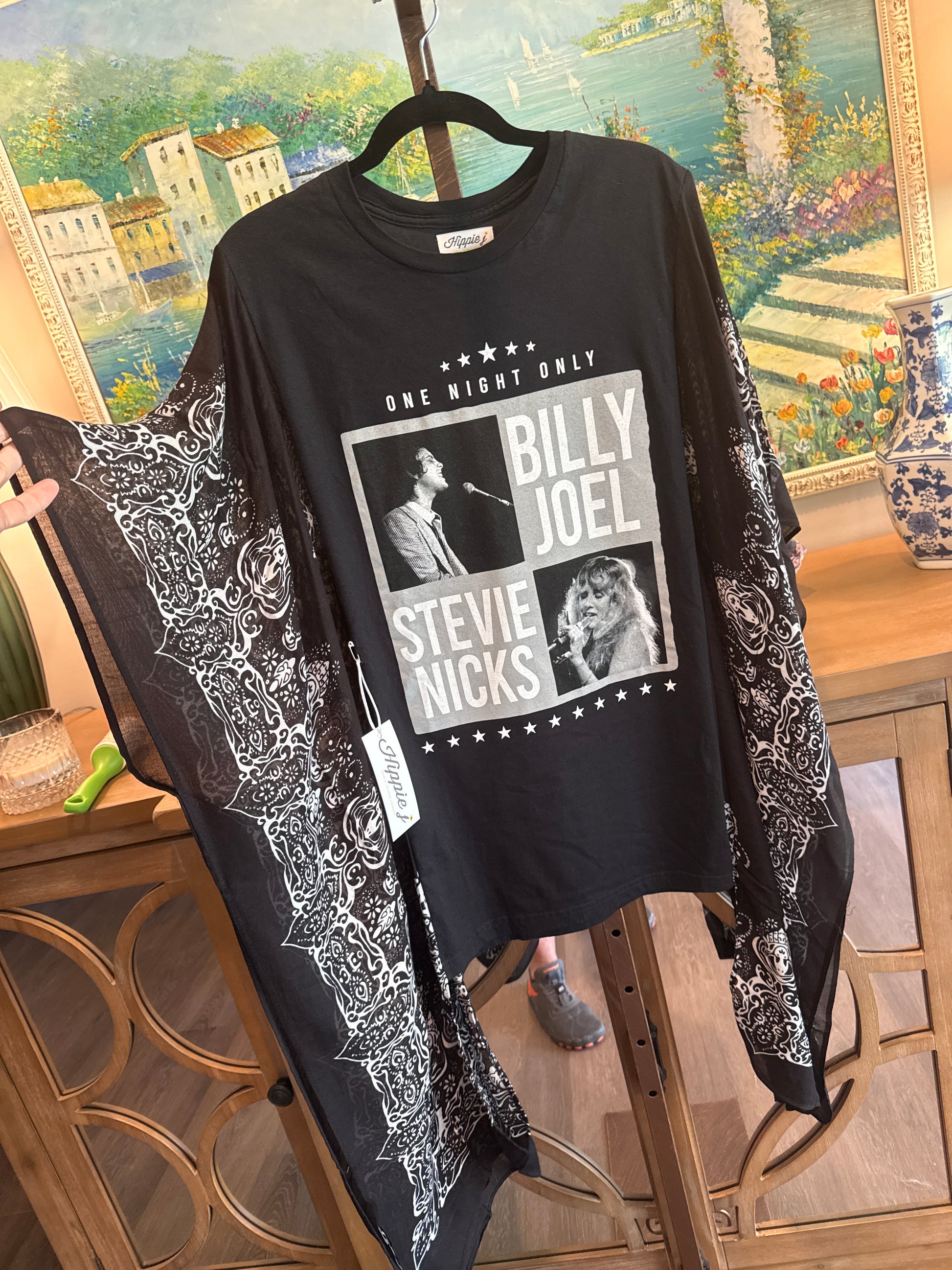 Roper Band Tee Stevie Nicks & Billy Joel