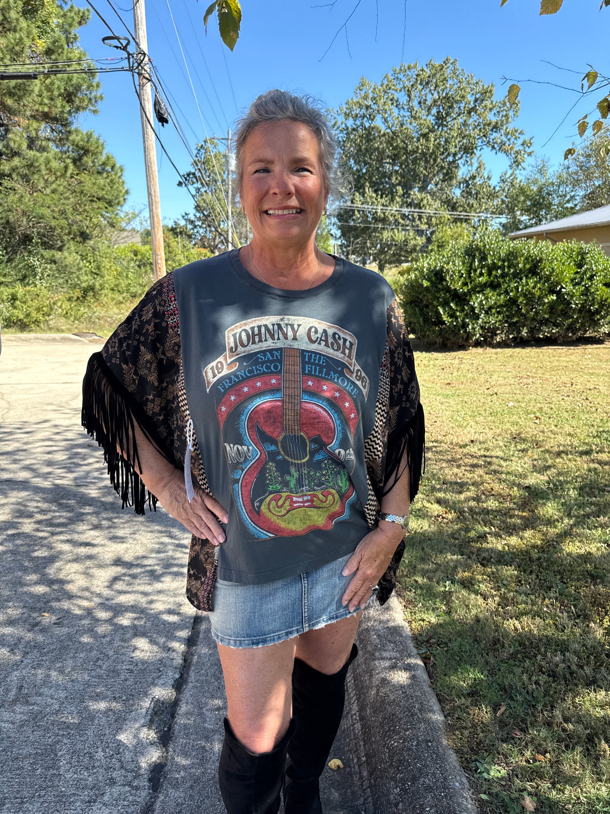 Roper Band Tee Johnny Cash