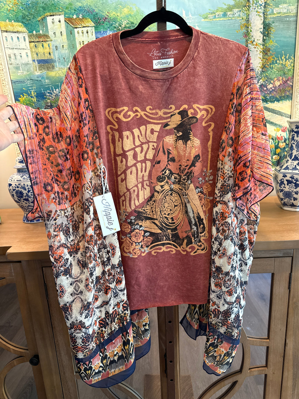 Roper Band Tee Live Long Cowgirls