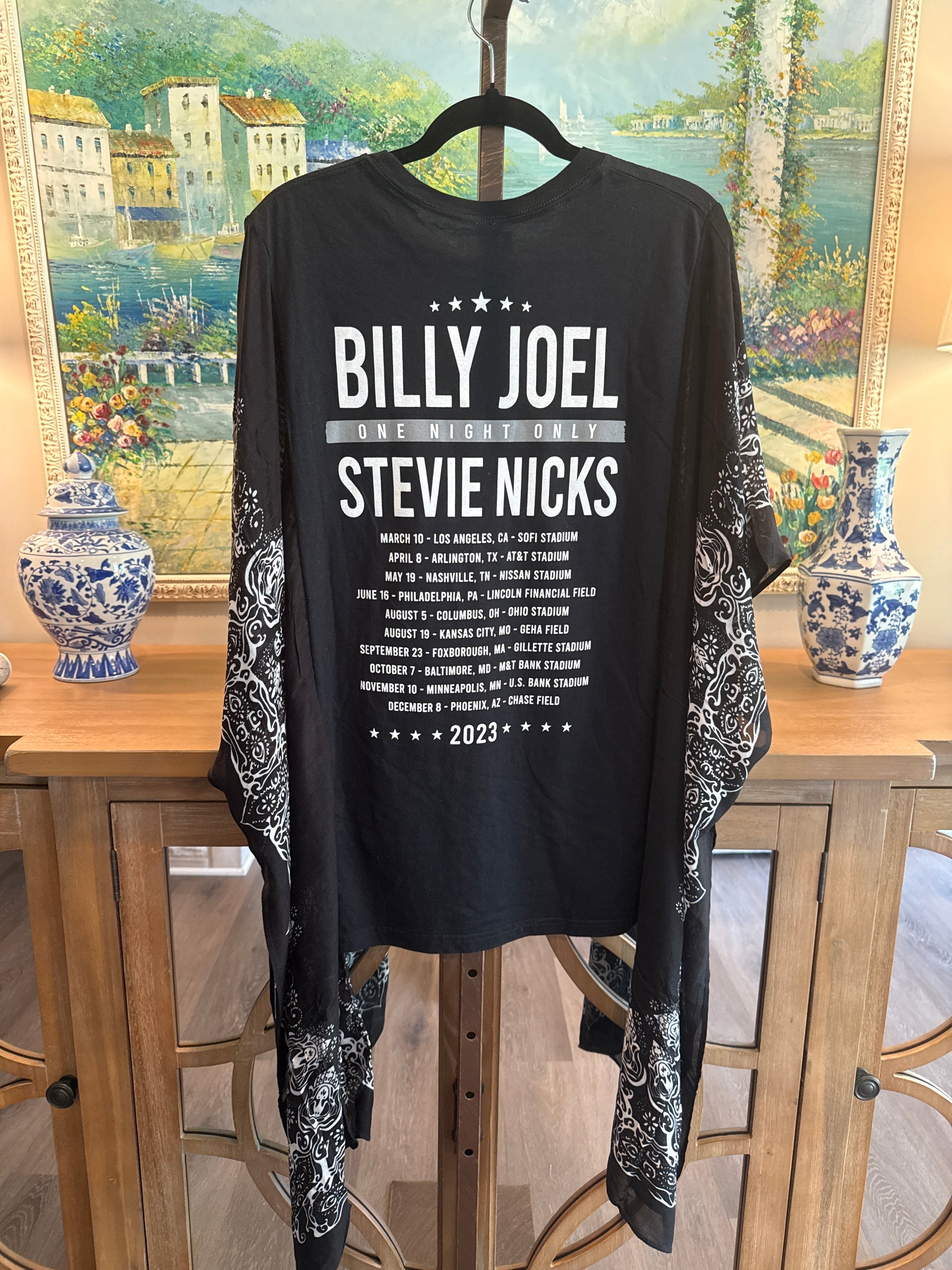 Roper Band Tee Stevie Nicks & Billy Joel