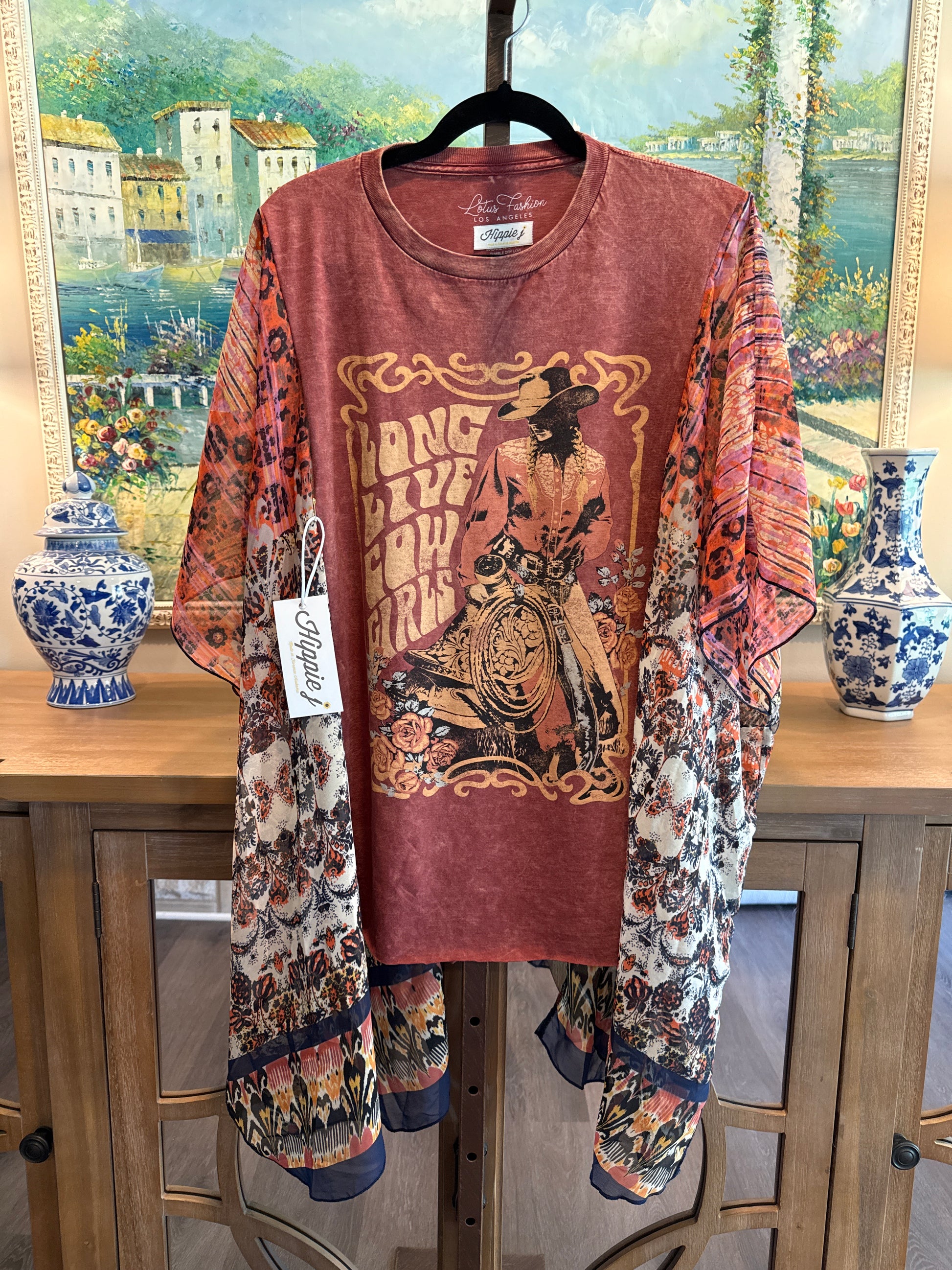 Roper Band Tee Live Long Cowgirls