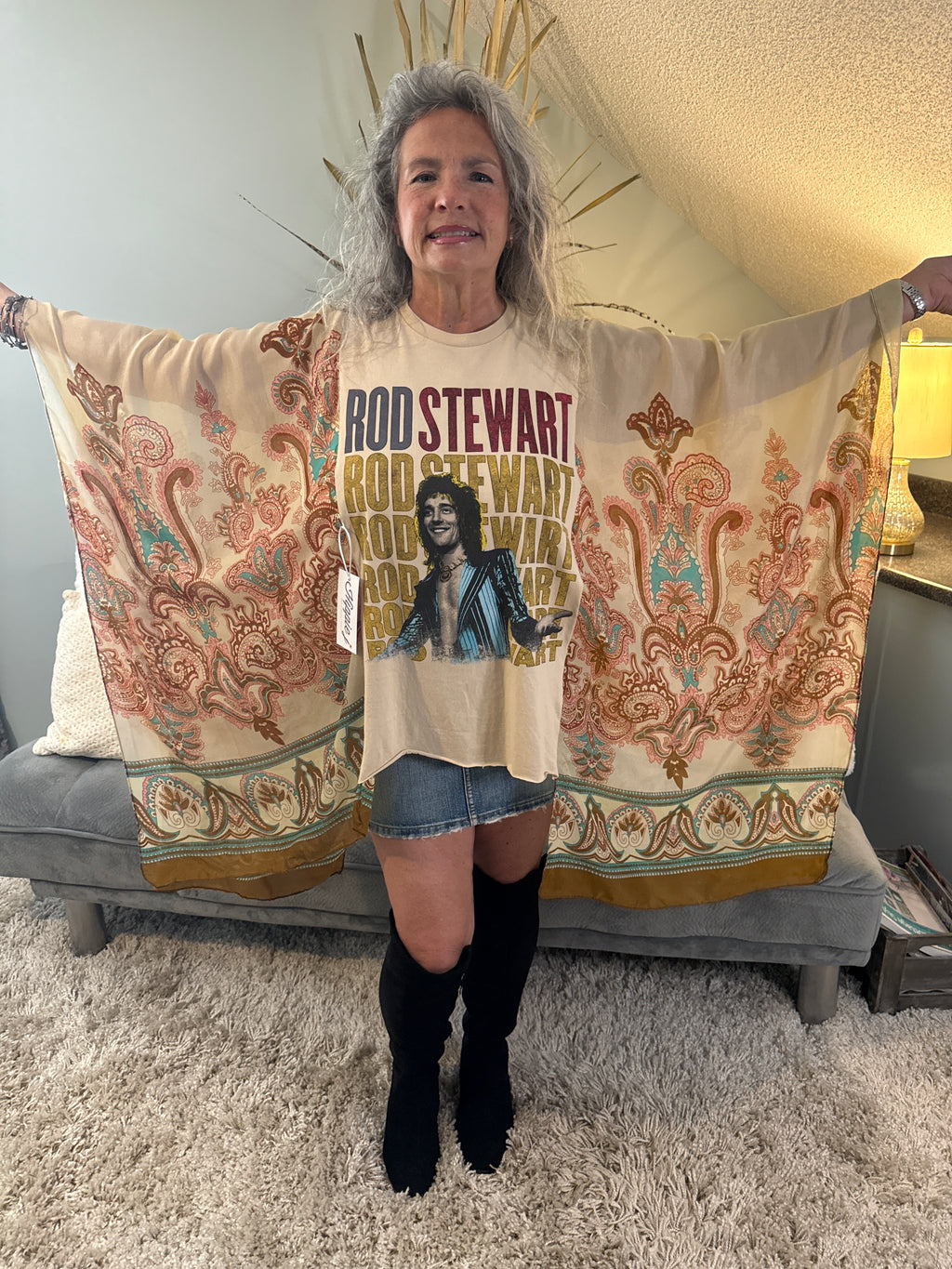 Roper Band Tee Rod Stewart