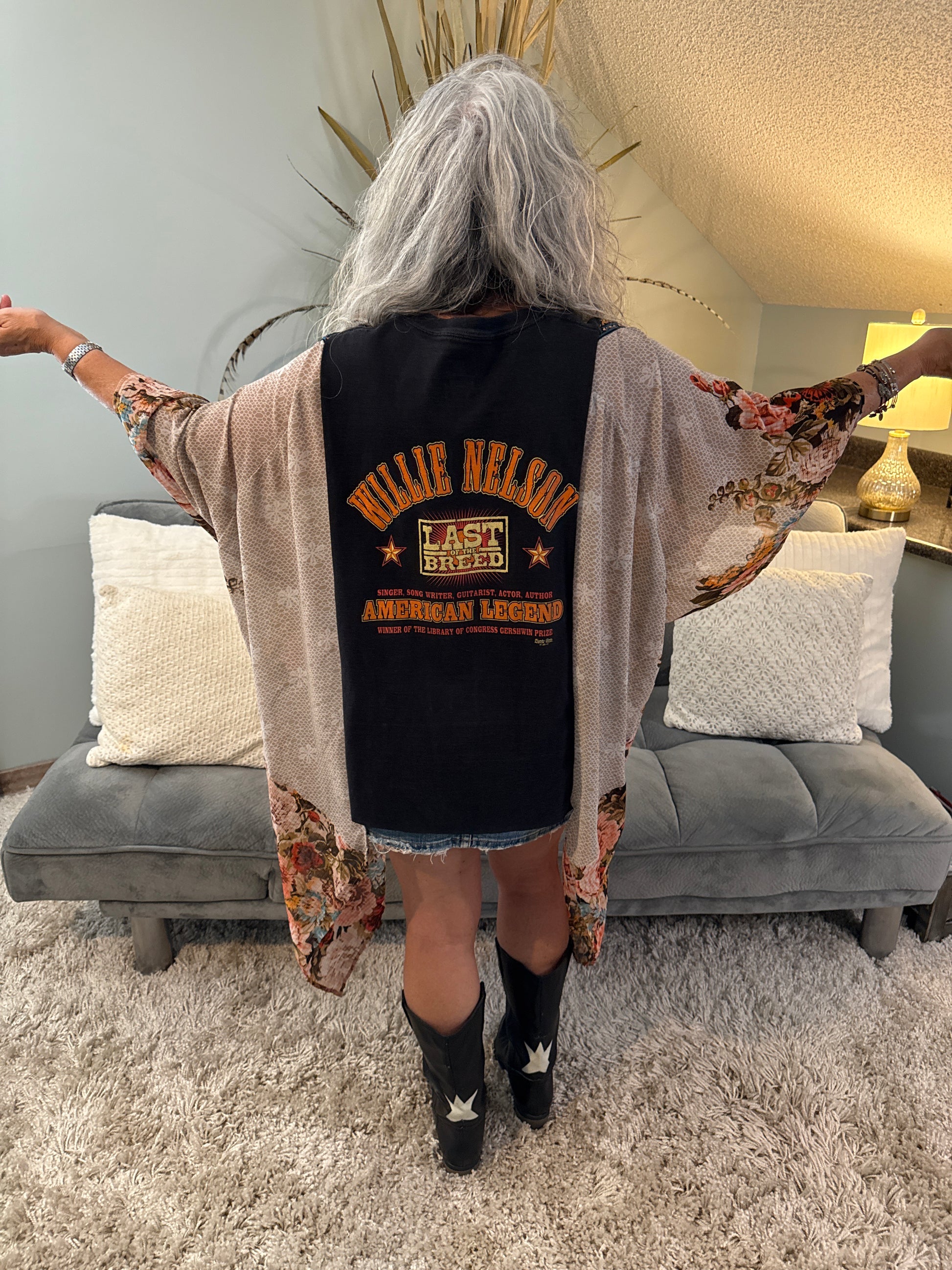 Roper Band Tee Willie Nelson