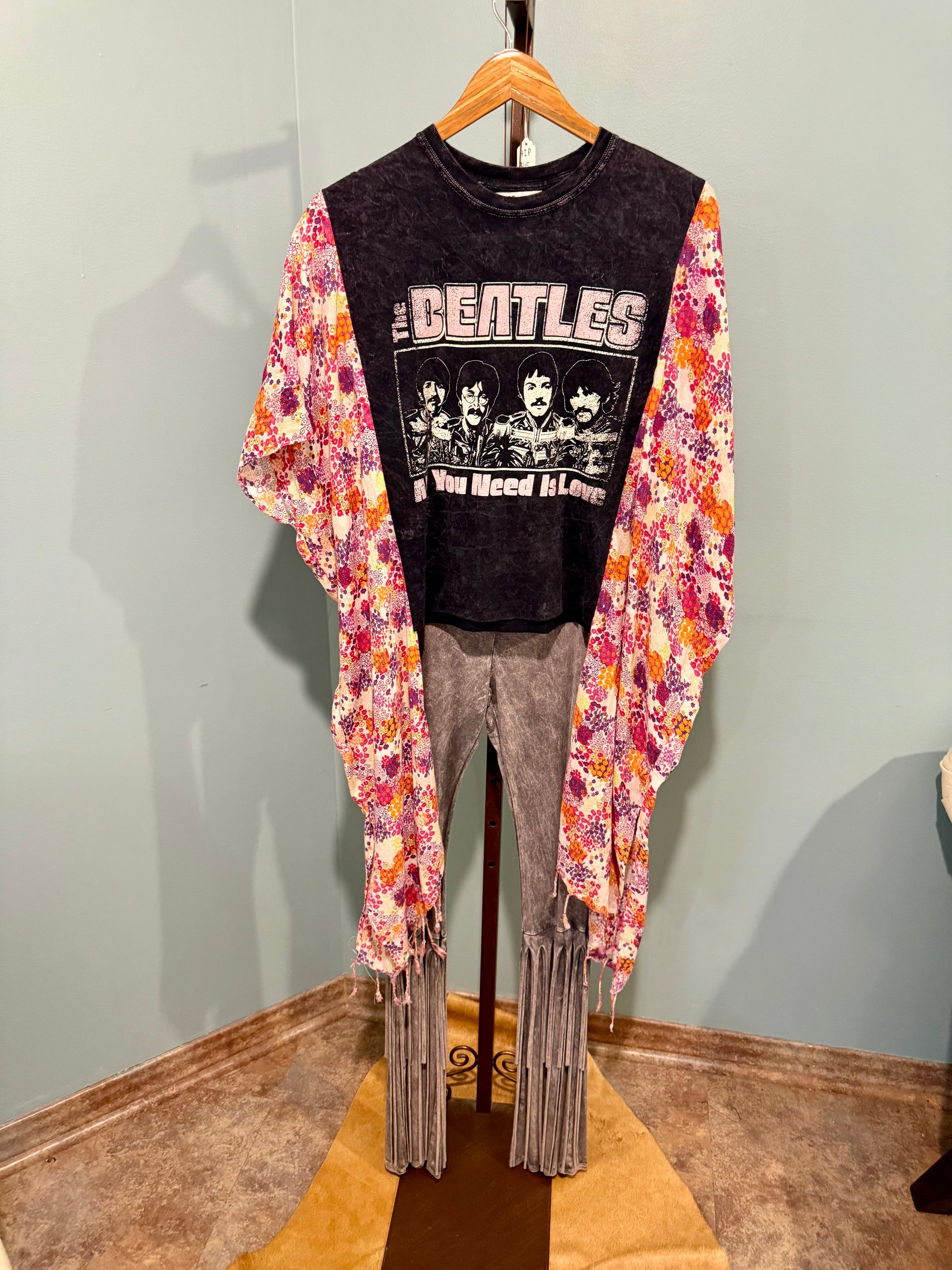 Roper Band Tee Beatles Pink and Purple