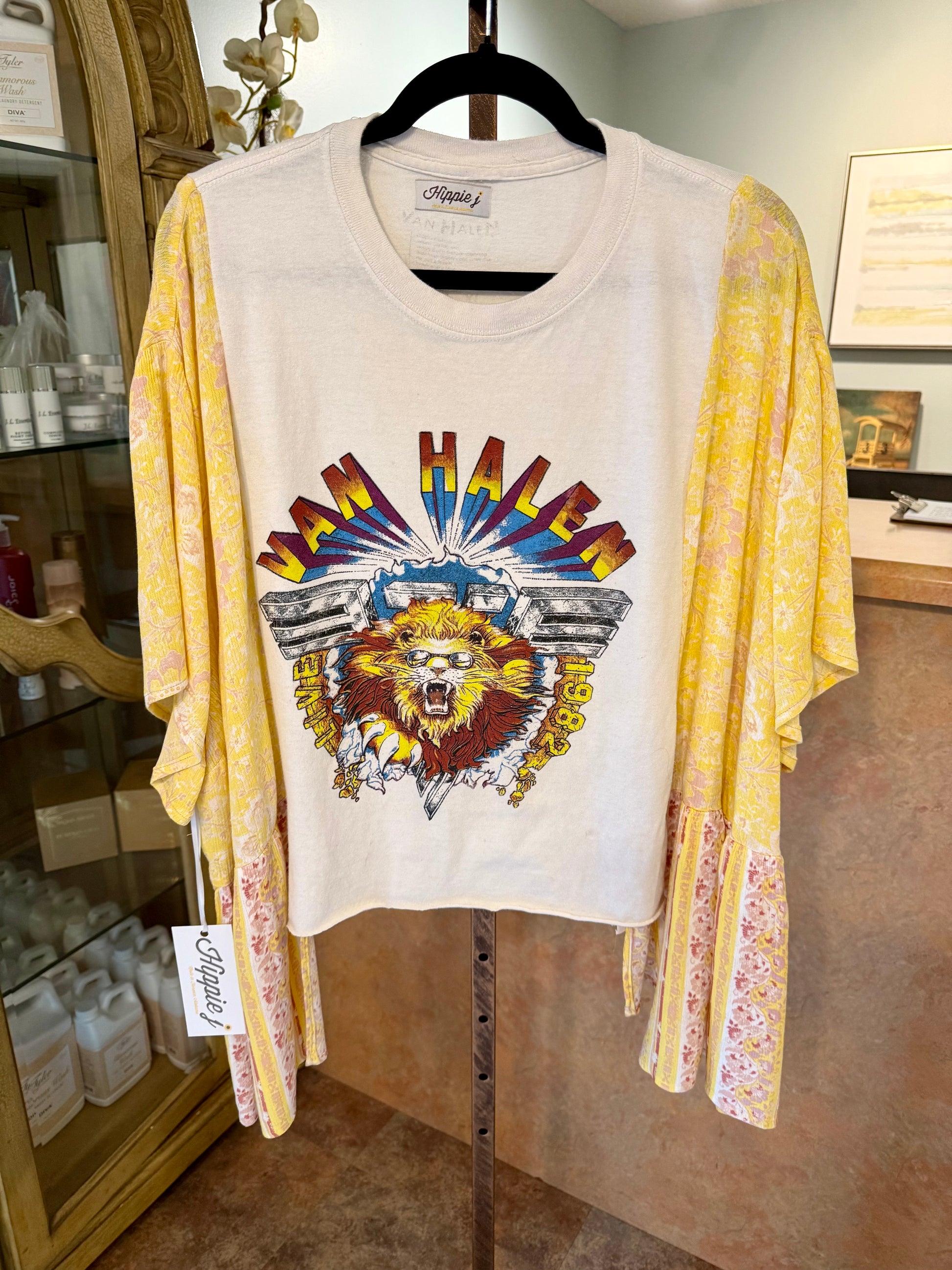 Roper Band Tee Yellow Van Halen